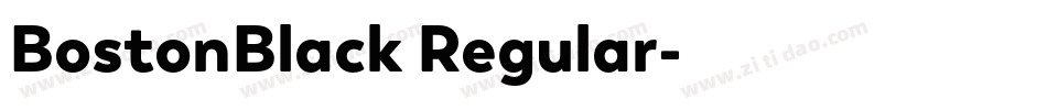 BostonBlack Regular字体转换